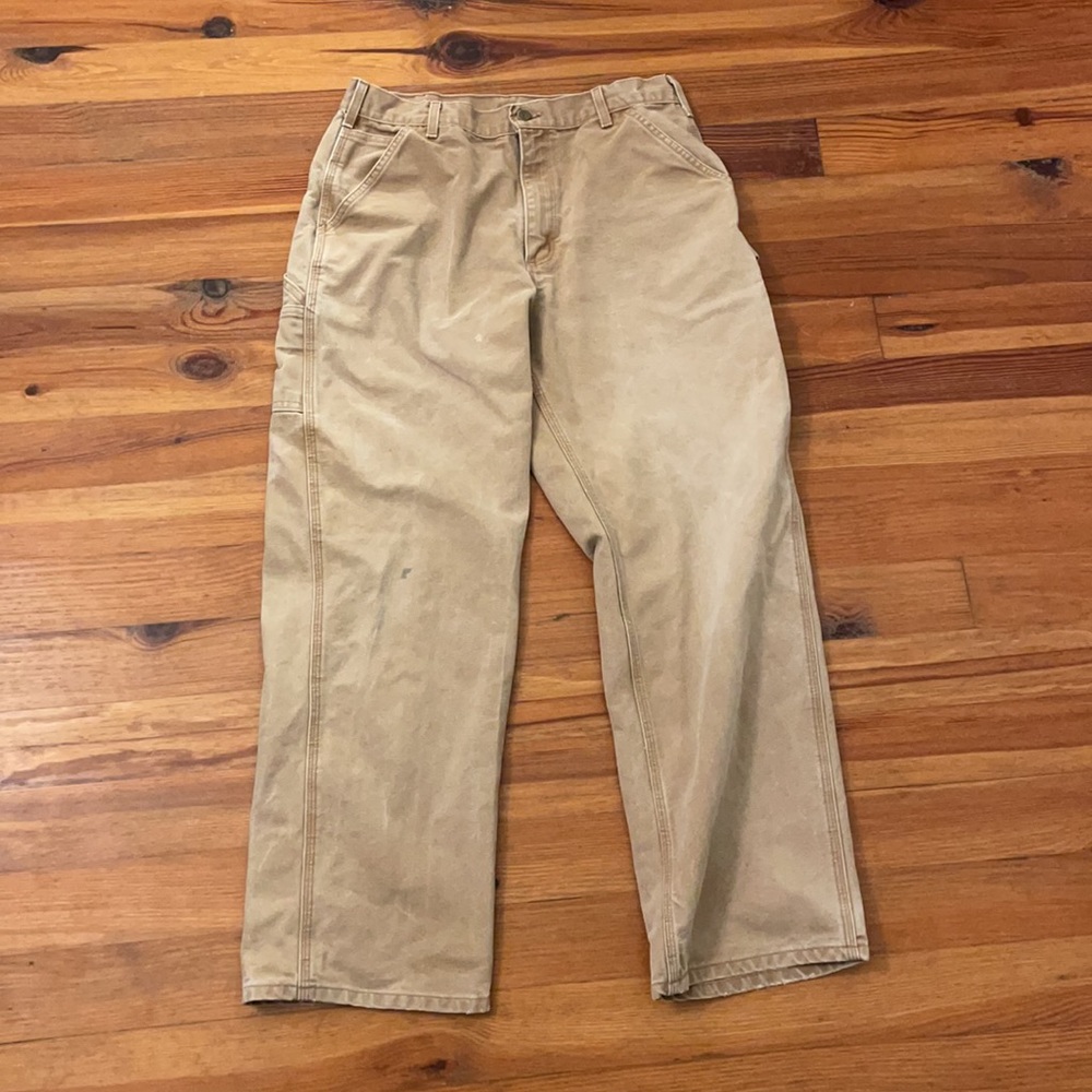 Vintage Carhartt Carpenter Pants Sun Faded 34X32